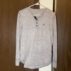 Long Sleeve White Hollister Shirt
